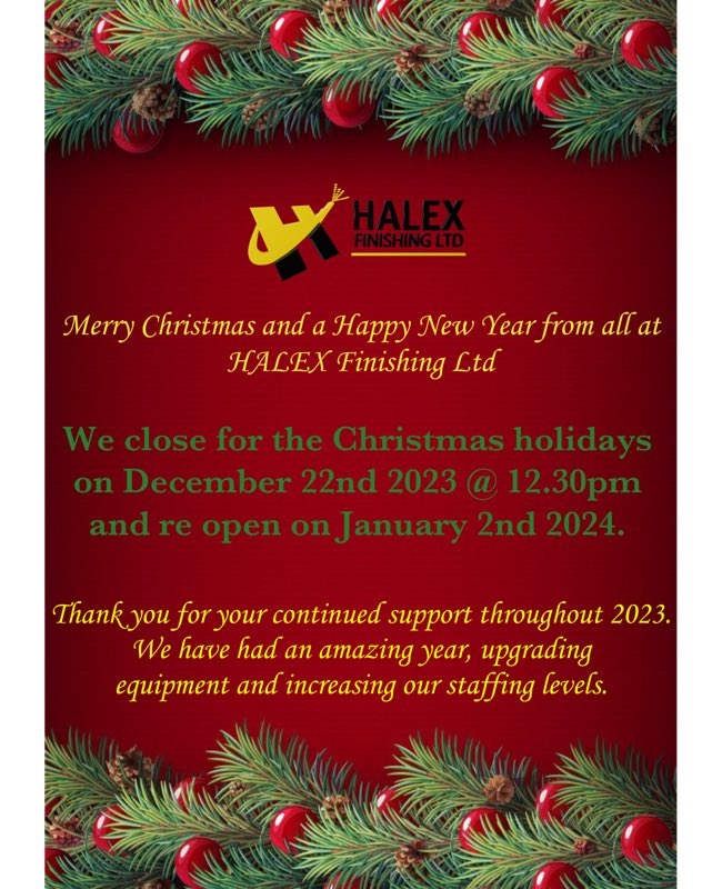 InfoHalex's tweet photo. #christmas #newyear #shotblasting #powdercoating https://t.co/i6NUrCRt7g