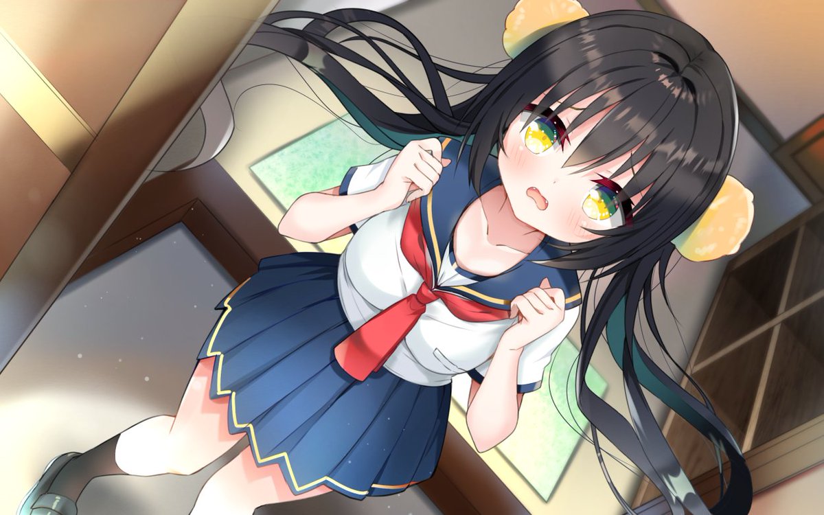 「ピンポーン「だ…だれぇ?」」|風瑛なづき＠FANBOXのイラスト