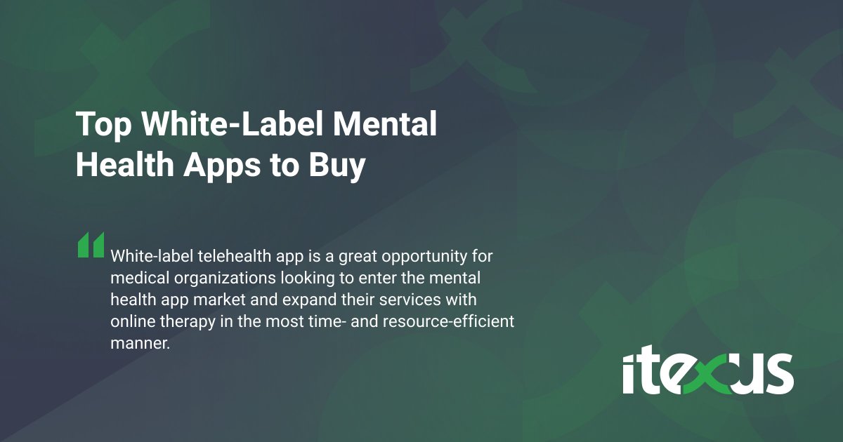 For those who want to shorten time-to-market and cut development costs with a ready-made customizable solution, we compiled a list of top white-label mental health apps to buy.

➡️ bit.ly/44jSMvJ

#mentalhealth #whitelabelsolution #mentalhealthapp
