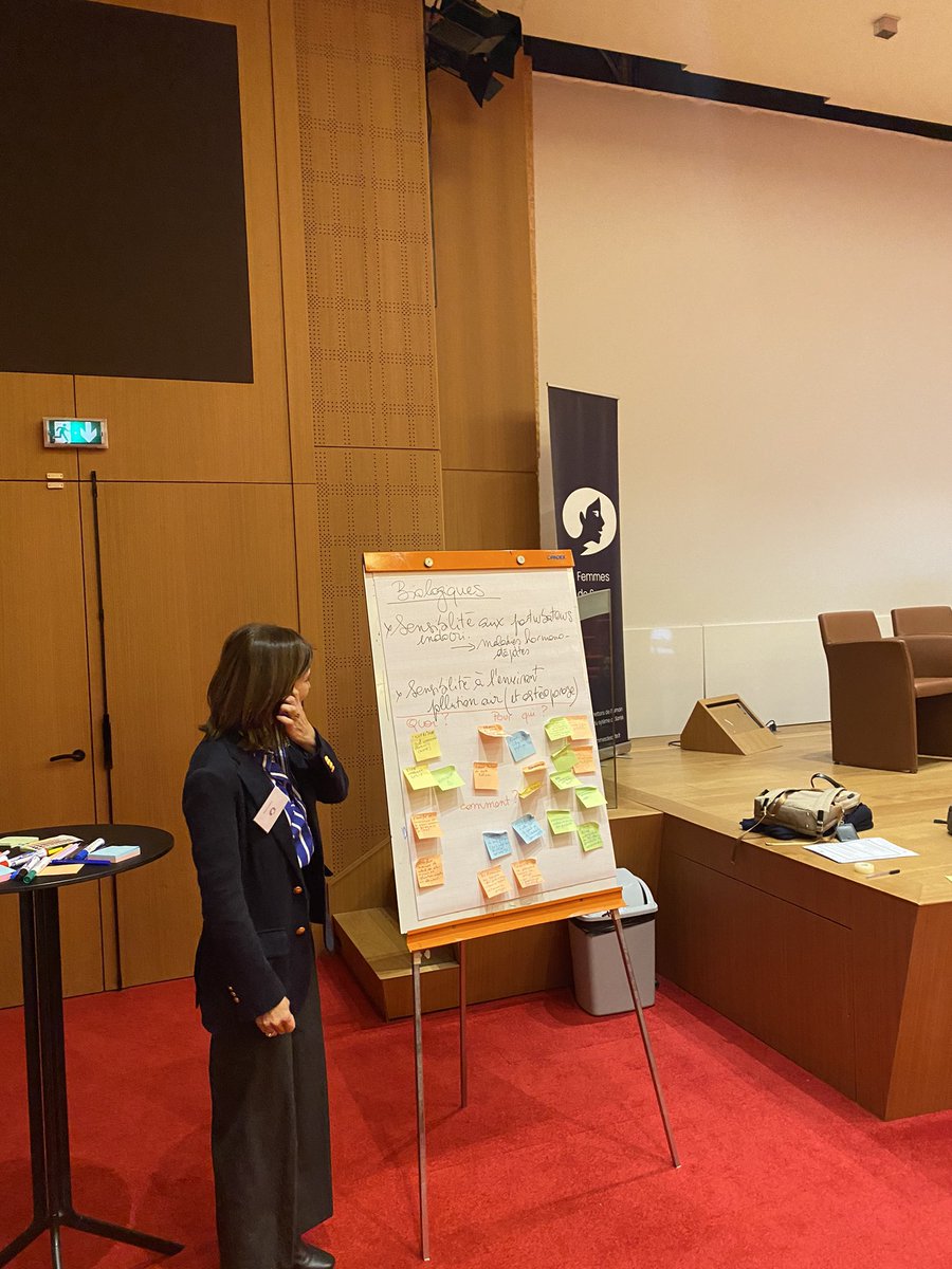 Les #femmesdesante travaillent en ateliers sur la #santéenvironnentale : 

- Vulnérabilités des femmes  
- Dépollution du système de santé  
- Rédaction d'un appel à s'engager pour la santé environnementale