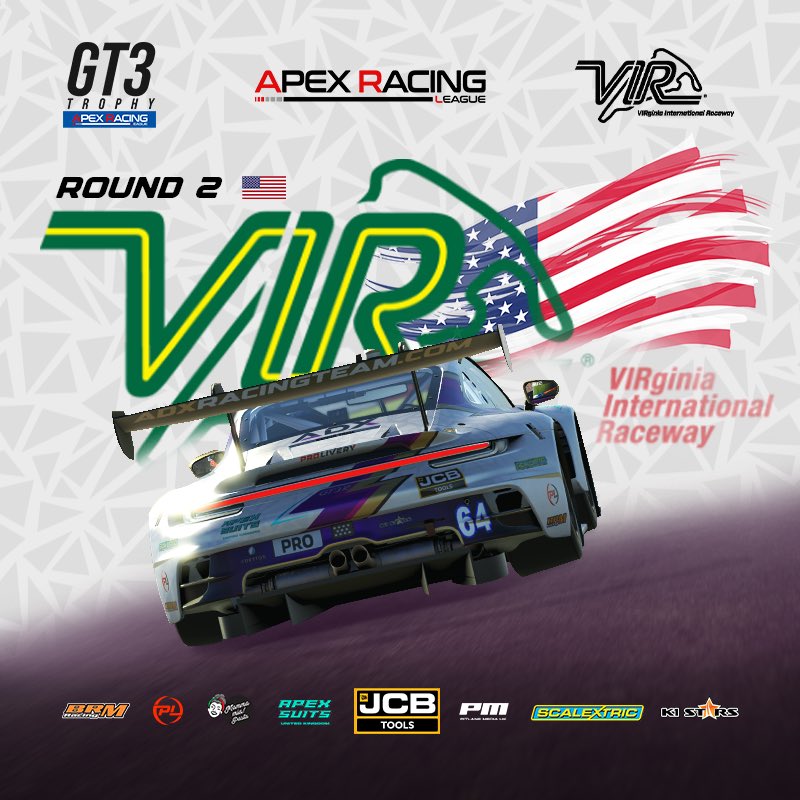 Today is race day for ADX Racing eSport! 🏁 

Excitement is in the air as we gear up for the 2nd Round of the Apex Racing League GT3 Trophy at Virginia International Raceway 🇺🇸

Stay tuned for heart-pounding action and fierce competition! 

#ADXatVIR #eSportsRacing #APEXGT3