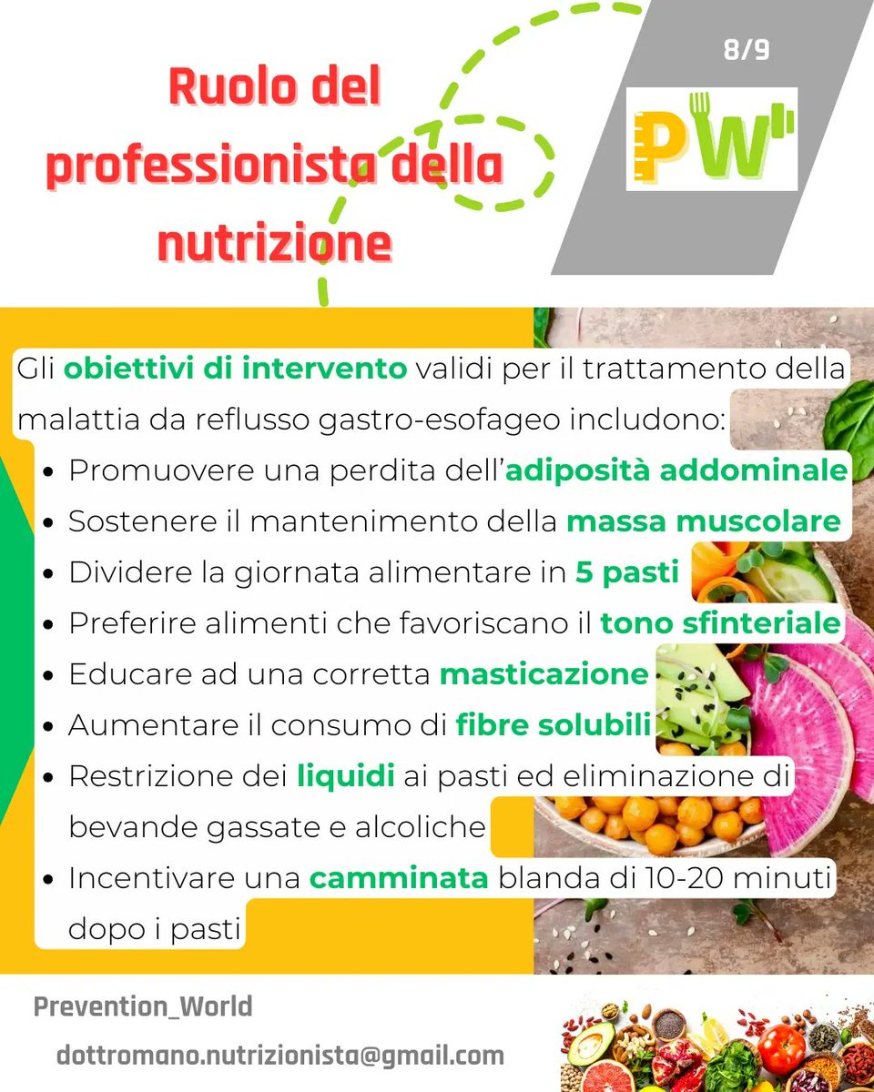 La patologia più frequente del tratto gastrointestinale alto è la #𝐌𝐀𝐋𝐀𝐓𝐓𝐈𝐀𝐃𝐀𝐑𝐄𝐅𝐋𝐔𝐒𝐒𝐎𝐆𝐀𝐒𝐓𝐑𝐎𝐄𝐒𝐎𝐅𝐀𝐆𝐄𝐎.
Nella sua corretta gestione è centrale l'importante contributo della componente alimentare e comportamentale.
Ti aspetto nel #PW