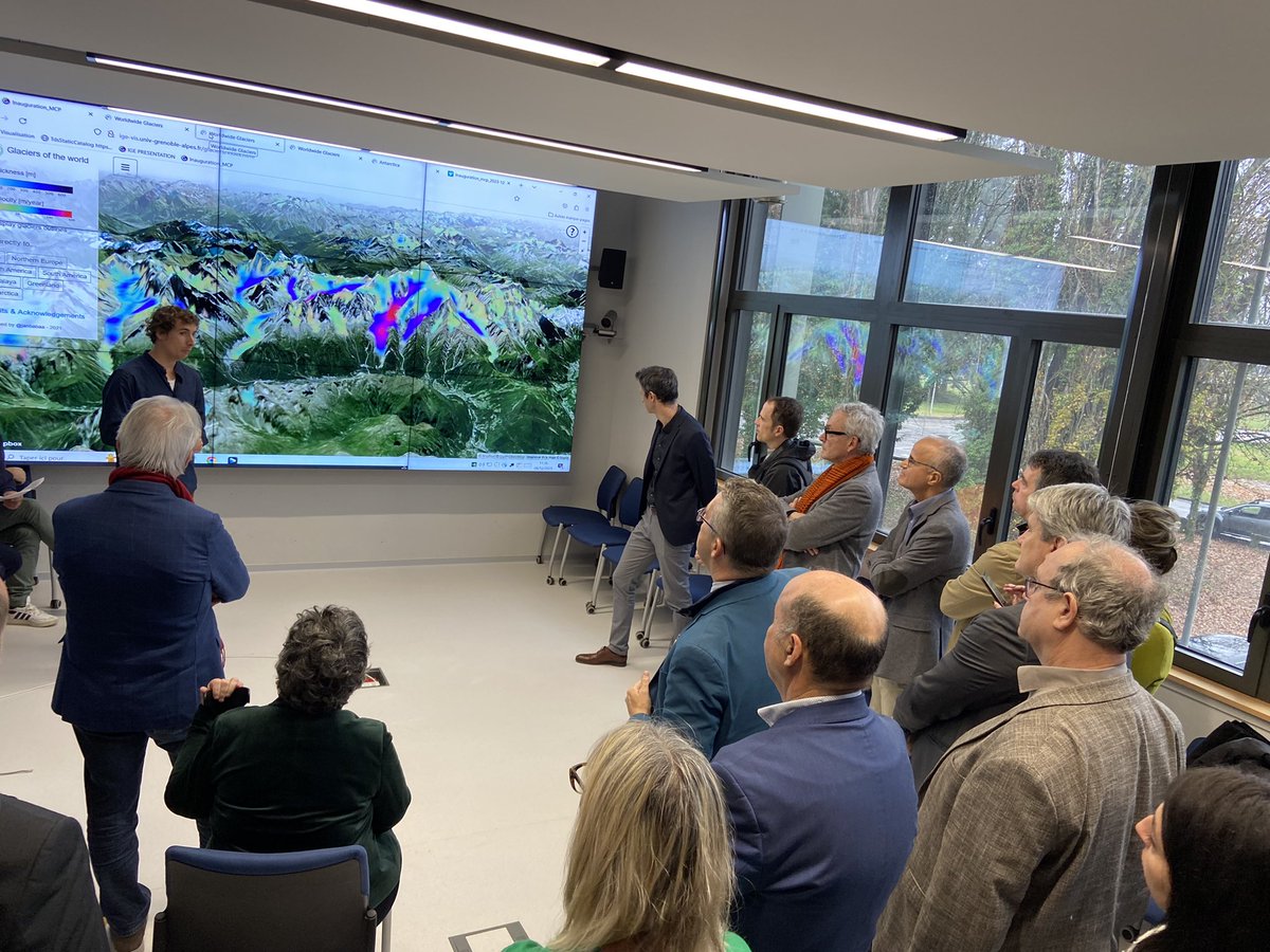 #Inauguration ✂️// La Maison Climat Planète qui héberge une centaine de scientifiques de l’@IGE_Grenoble sur le campus @UGrenobleAlpes est inaugurée ce jour avec l’ensemble des partenaires @auvergnerhalpes @GrenobleAlpes @ird_fr @CNRS @OSUG_fr