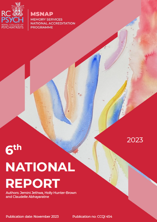 We are pleased to share our MSNAP National Report (2023) for the Memory Service National Accreditation Programme: rcpsych.ac.uk/docs/default-s… Looking at compliance against our standards, caseload sizes, waiting times, good practice examples and service member testimonials. @rcpsych