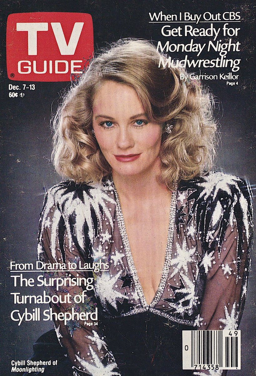 TV Guide Cover, December 7-13, 1985: Cybill Shepherd of ‘Moonlighting’