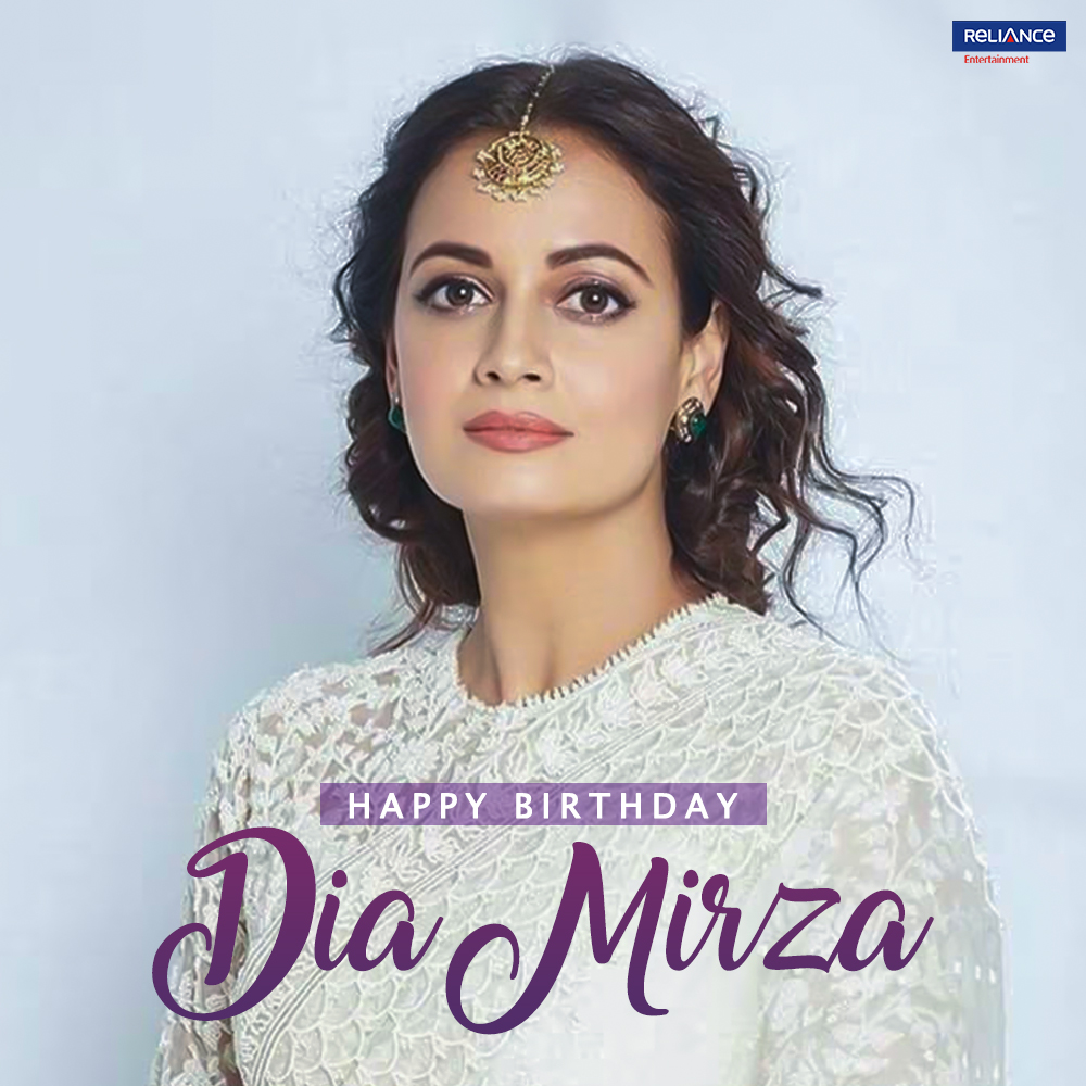 RelianceEnt's tweet photo. The extremely gorgeous actress, who adds elegance and zeal to every performance. Here's wishing @deespeak a very happy birthday.

#HappyBirthdayDiaMirza #Cash #BobbyJasoos https://t.co/6HgDHKrVna