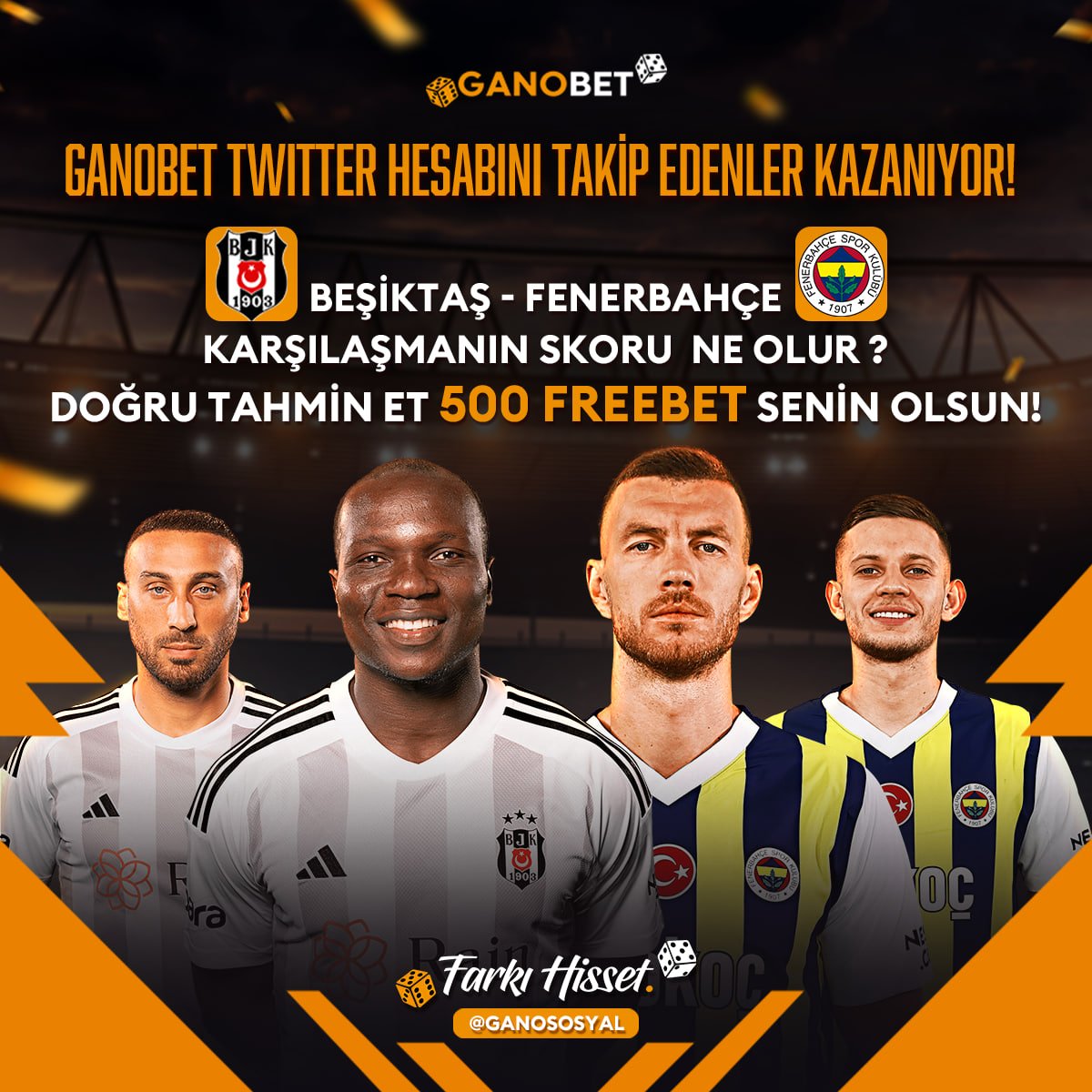GANOBET TWİTTER HESABINI TAKİP EDENLER KAZANIYOR!

      09.12.2023 19:00      
BEŞİKTAŞ - FENERBAHÇE

Karşılaşmanın skoru  ne olur ?
Doğru Tahmin Et 500 freebet senin olsun!