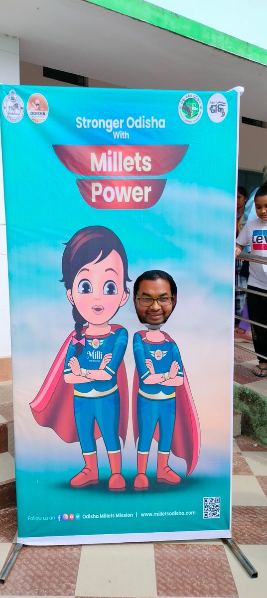 DMSundargarh's tweet photo. Food and Agriculture Organization and United Nations has recognised 2023 as International Year of Millets. Our very own Mili too arrived at #Sargiful2023 and promoted millet products among participants in Sundargarh. @MilletsOdisha @CMO_Odisha @MoSarkar5T https://t.co/6gHdbNQdqk