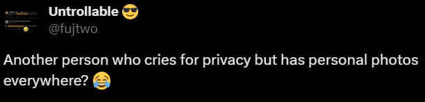 Little Birdie flew to My DMs ...

To Tell me Some One is crying to the FBI 😆👇👇

Are you Willing to Expose your self to be a Zoophile infront of the Police? Wow ... Fun 😜😜😜

For Every ones Information, It was Public and Legally Obtained. 
As Fuj very Wisely said .... 
🧐🫥🤗
