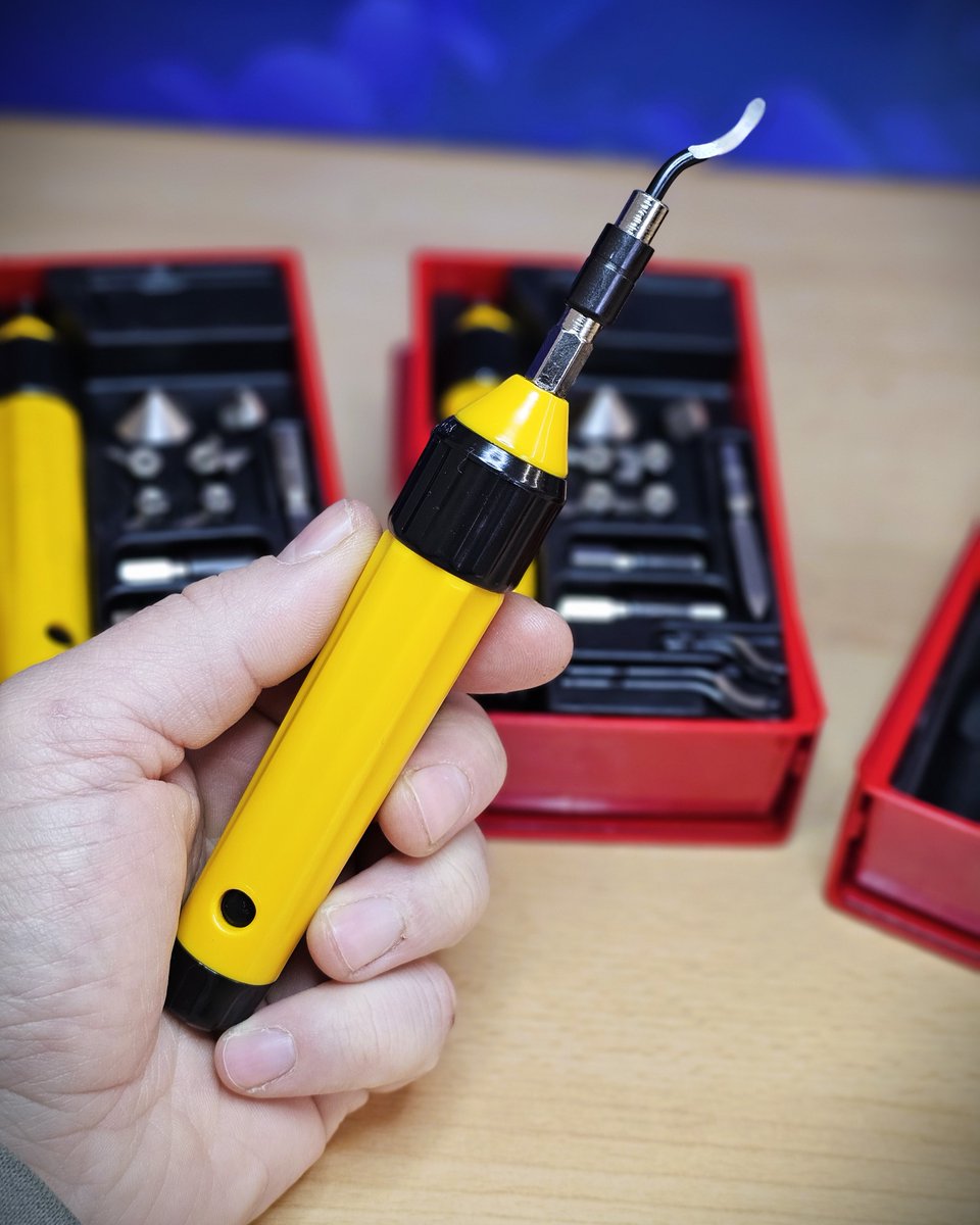 rdgtools01's tweet image. DEBURRING COUNTERSINK SCRAPER METAL UNIVERSAL SET - 0276 - (£42.50 Inc VAT)

Set Includes: Handle, Holder, 4pc Adaptor, 8 Blades, Scraper, Hex Wrench, Wrench

rdgtools.co.uk/acatalog/UNIVE…

#deburringtool #deburring #countersink #rdgtools #deburringtoolset #metalwork