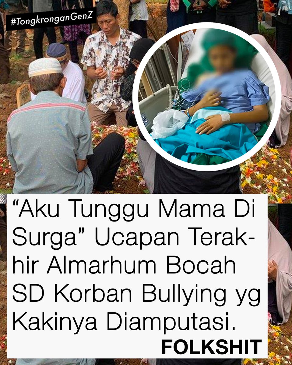 folkshittmedia's tweet photo. SEMOGA TENANG DISANA YAH DEK 😭 https://t.co/aNkYMGRkf5