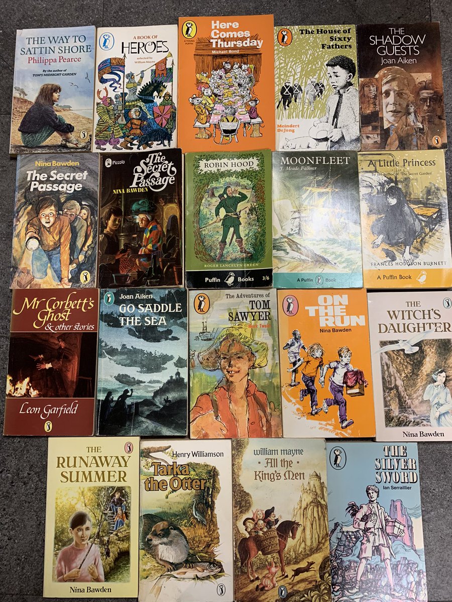 KIbooksandmusic's tweet photo. We’ve recently added several new titles to our vintage #Piccollo & #Puffinbooks collection. My absolute favourite has to be the near-pristine edition of Here Comes Thursday by Paddington author Michael Bond.
#booksbooksbooks #booksforchildren #vintagechildrensbooks #ilovebooks https://t.co/hrzScYGIfe