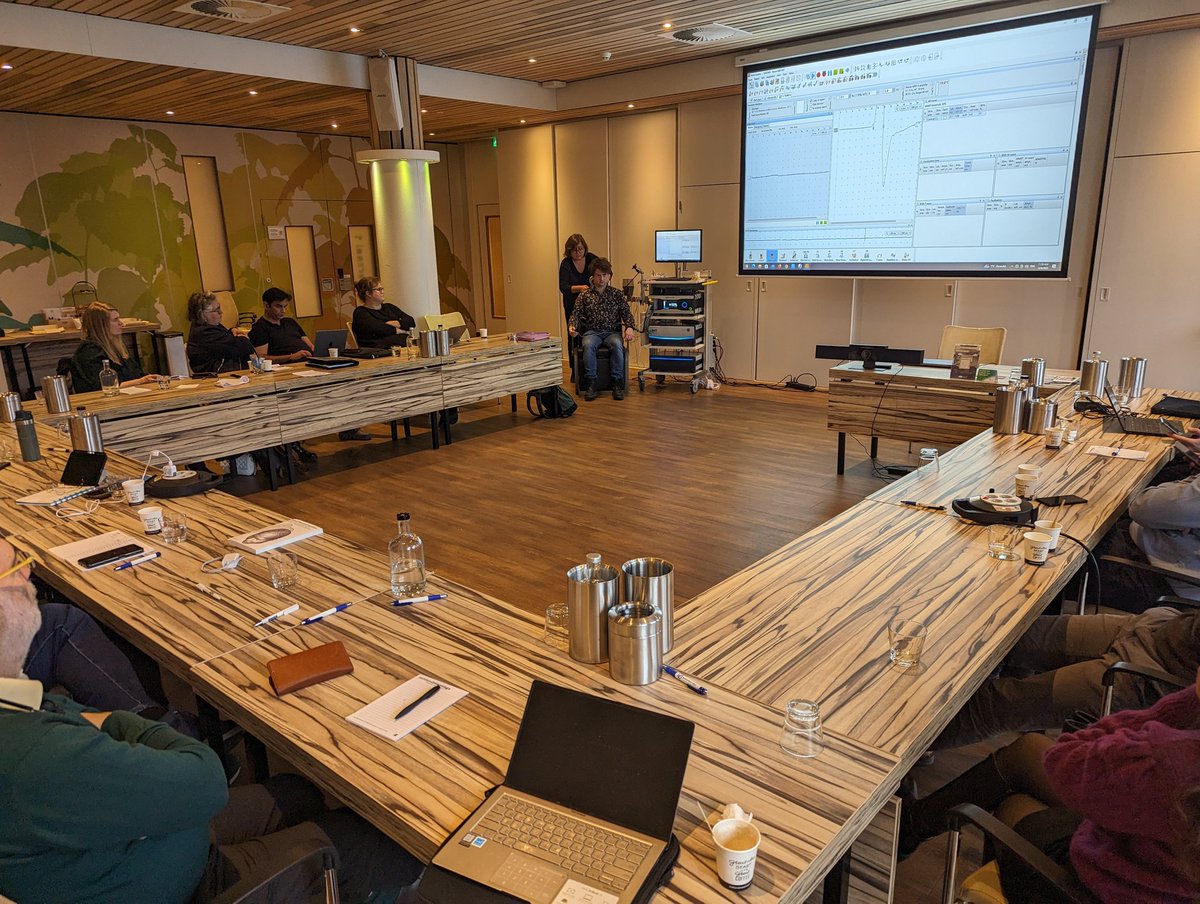 Currently enjoying Anna Maslyukova's Neurological TMS outcome measures masterclass at tmscourses.nl . Robin's MEPs are beautiful. On to the practical!