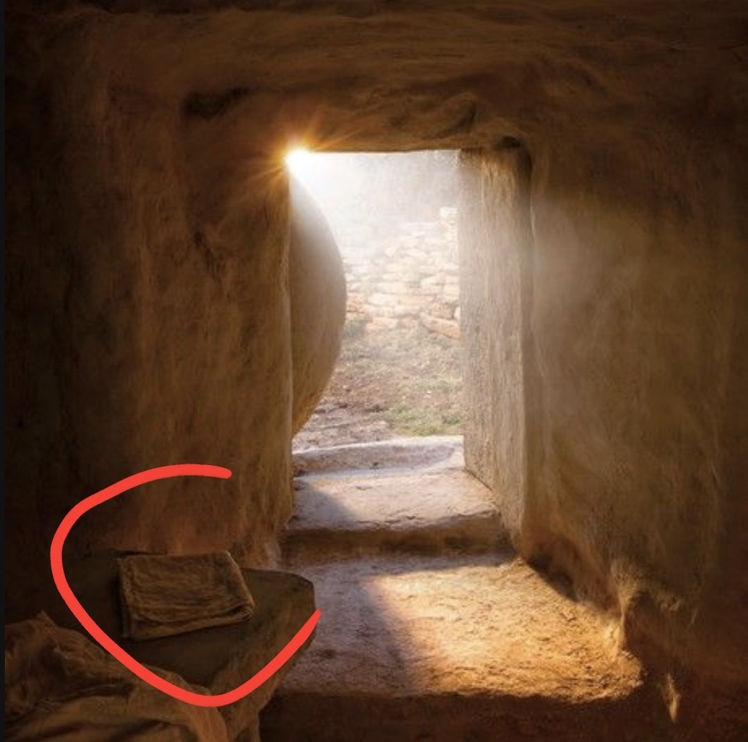 JESUS AND THE FOLDED NAPKIN. I'm sure by now we know that before Jesus