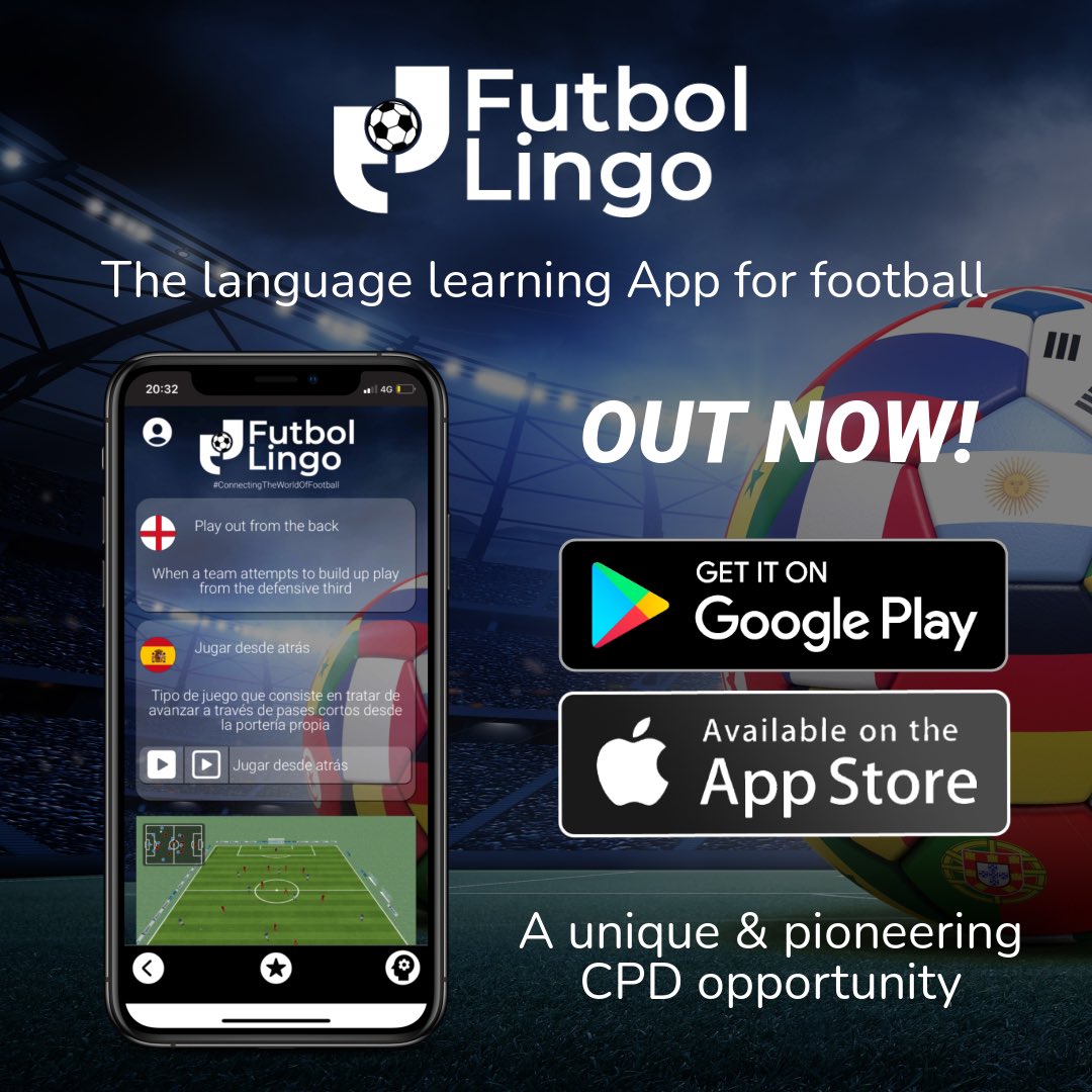 FutbolLingoApp's tweet image. Get the @FutbolLingoApp to learn football-specific terminology in up to 15 languages &amp;amp; become an expert in ⚽️ communication 🗣️

#LearningSpanish #AttackingThird #MFL #ModernForeignLanguages #Bilingual #FutbolLingo