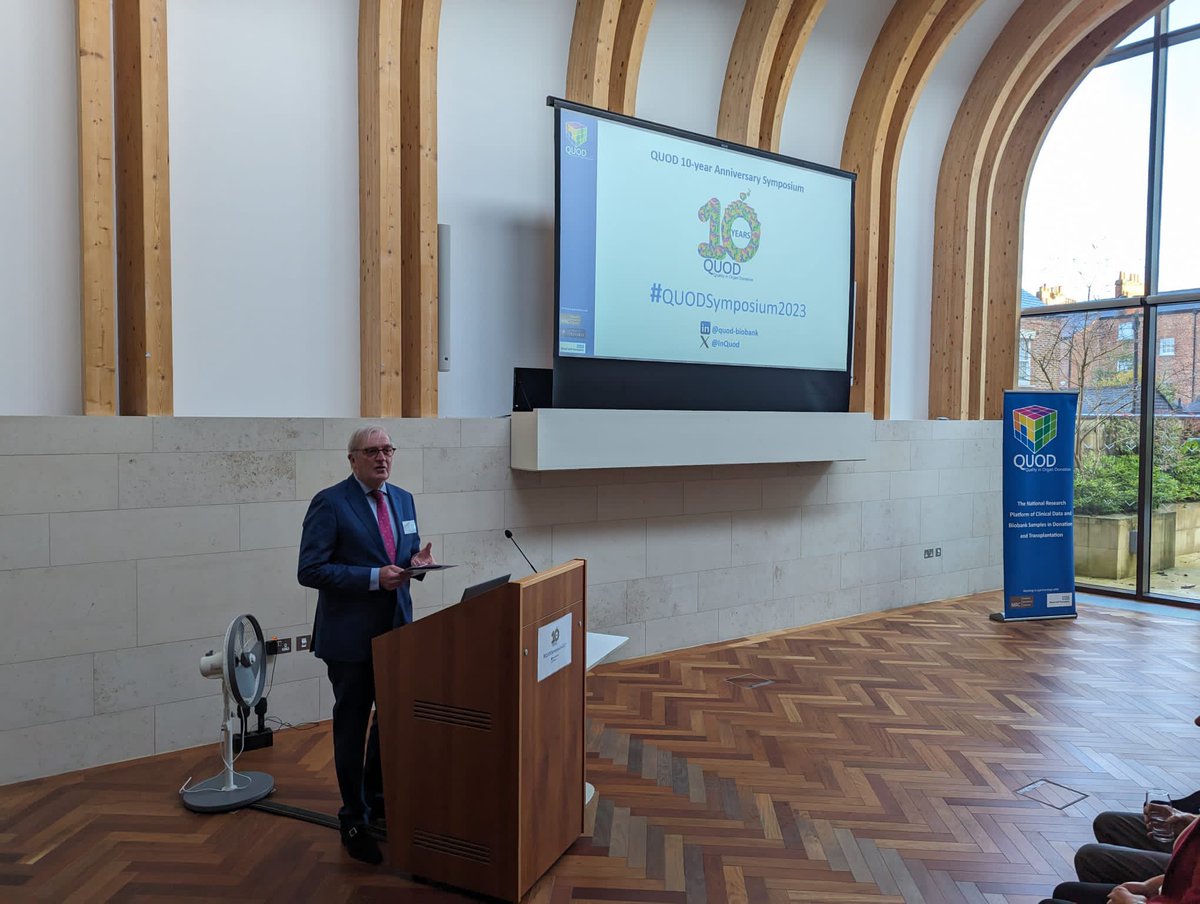 QUOD - Quality in Organ Donation (@inquod) on Twitter photo QUOD Symposium has begun. Prof Rutger Ploeg kick starts the talks celebrating 10 years of the QUOD programme. #QUODSymposium2023 <a href="/NDSurgicalSci/">Nuffield Department of Surgical Sciences</a> <a href="/UniofOxford/">University of Oxford</a> <a href="/NHSBT/">NHS Blood+Transplant</a> QUOD Symposium has begun. Prof Rutger Ploeg kick starts the talks celebrating 10 years of the QUOD programme. #QUODSymposium2023 <a href="/NDSurgicalSci/">Nuffield Department of Surgical Sciences</a> <a href="/UniofOxford/">University of Oxford</a> <a href="/NHSBT/">NHS Blood+Transplant</a>