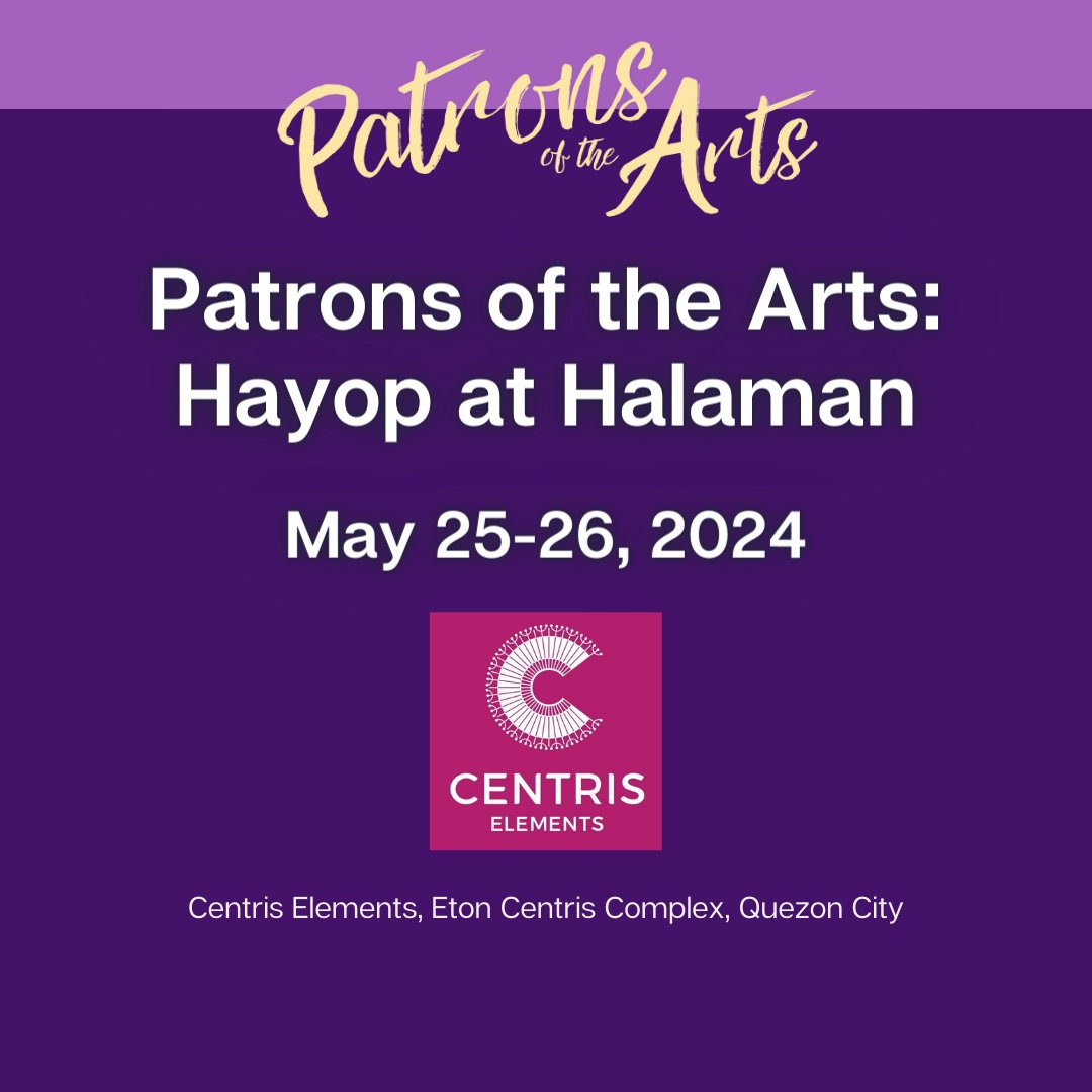 Call for artists: Are you team hayop or team halaman? Register now for PotA Hayop at Halaman! May 25-26, 2024 Centris Elements, Quezon City Registration form for artists: forms.gle/cYnJoDtNb9HBNp… #PatronsOfTheArts #PotAHayopHalaman