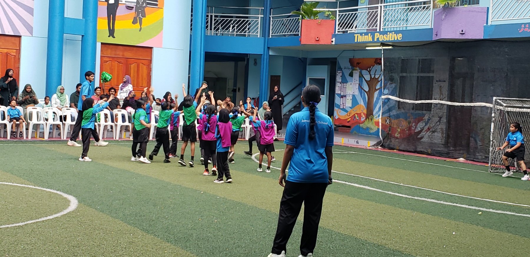 A student at Jamaluddin School playing for the Maldives National