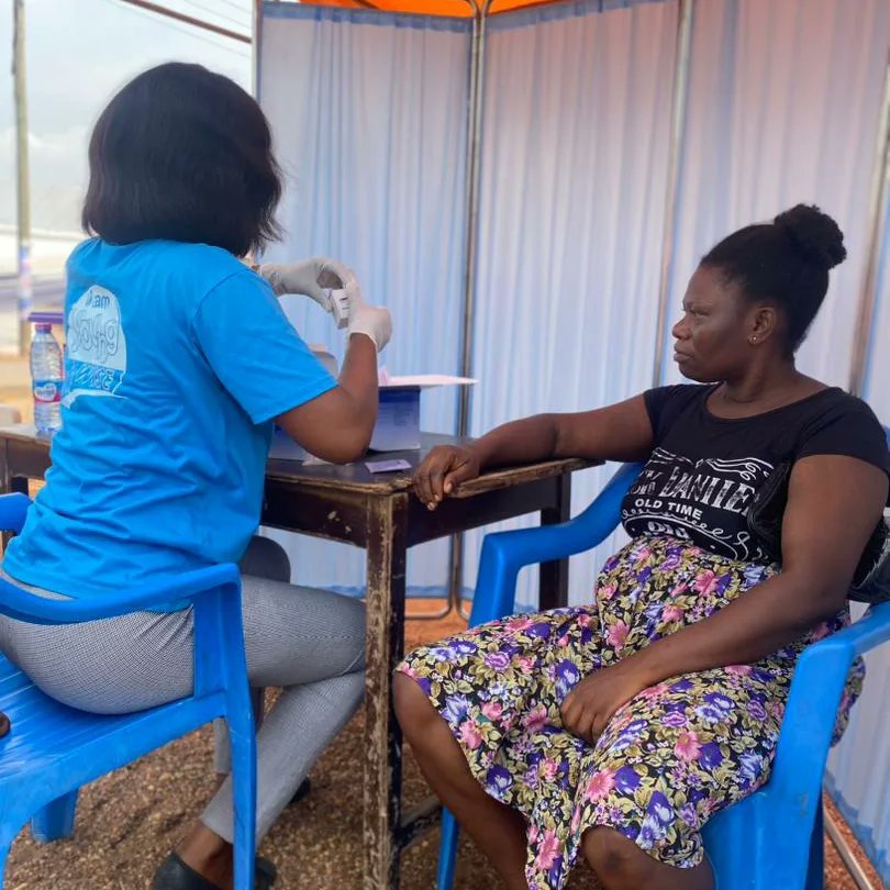 PPAG and the Ablekuma Directorate of the Ghana Health Service on a community outreach. The team used drama performance to ensure social behavioral change on teenage pregnancy and HIV. Also, services such as BP checks, renewal of NHIS, STI testing and family planning were offered.