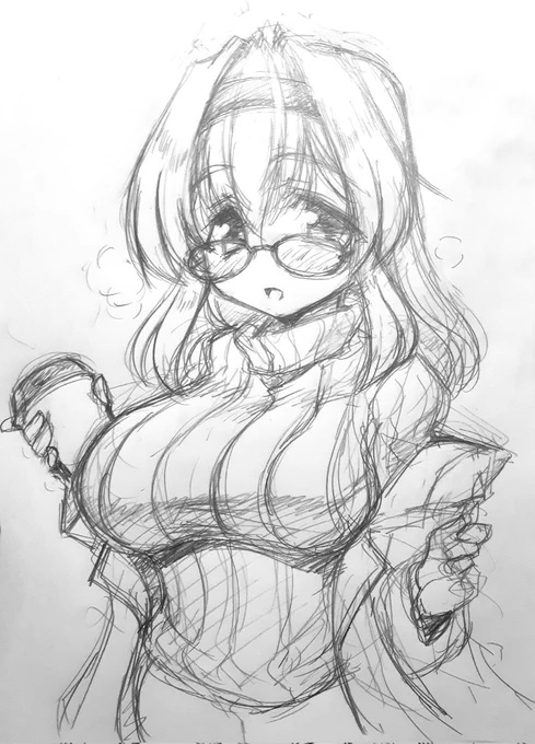 #見た人も何か無言で眼鏡っ子をあげる