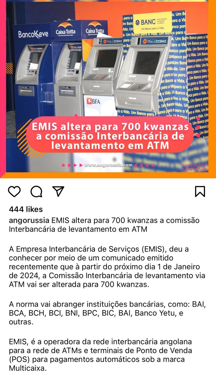 Ovskyto's tweet photo. Pelos vistos as enchentes vão dar mais lucros a EMIS. Agora resta saber se os Bancos terão capacidade de manter os ATMs cheios e recheados de lindos kwanzas no fim do mês! #BixasLongas #DebaixoDoSol #KumbuNada #Faturamento 💵💶🤑💰 https://t.co/AblJLkeGsM