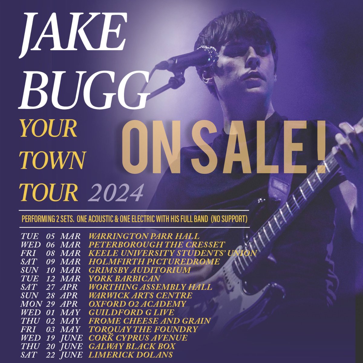2024 tour dates on sale now- I’ll be playing two sets, one acoustic and one full band. Looking forward to seeing you all!