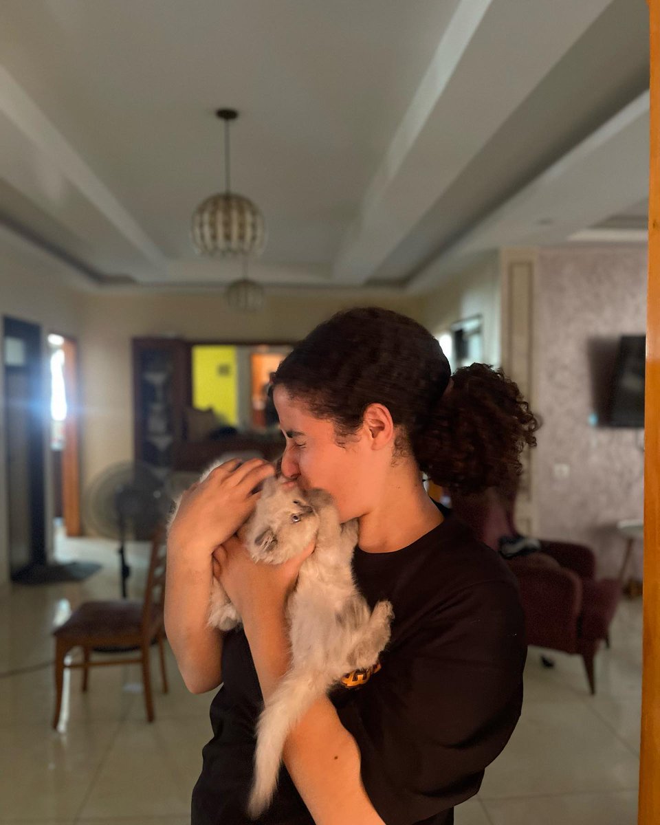 GaZaVoice7th's tweet photo. This is me, and my cats in my home in Gaza city.
The home was bombed and destroyed yesterday, I don’t know where are my three kittens and Gaza city is destroyed.
This is our lives in Gaza Strip right now, a nonstop nightmare, we lost everything. https://t.co/SY4FCvYVgM
