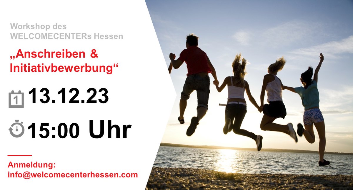 Jede gute Bewerbung steht und fällt mit einem guten Anschreiben❗️ Der Workshop "Anschreiben und Initiativbewerbung" für internationale #Fachkräfte 🌍zeigt, was zu tun ist.
🗓️Info &amp; Anmeldung 👉 work-in-hessen.de/welcomecenter-…