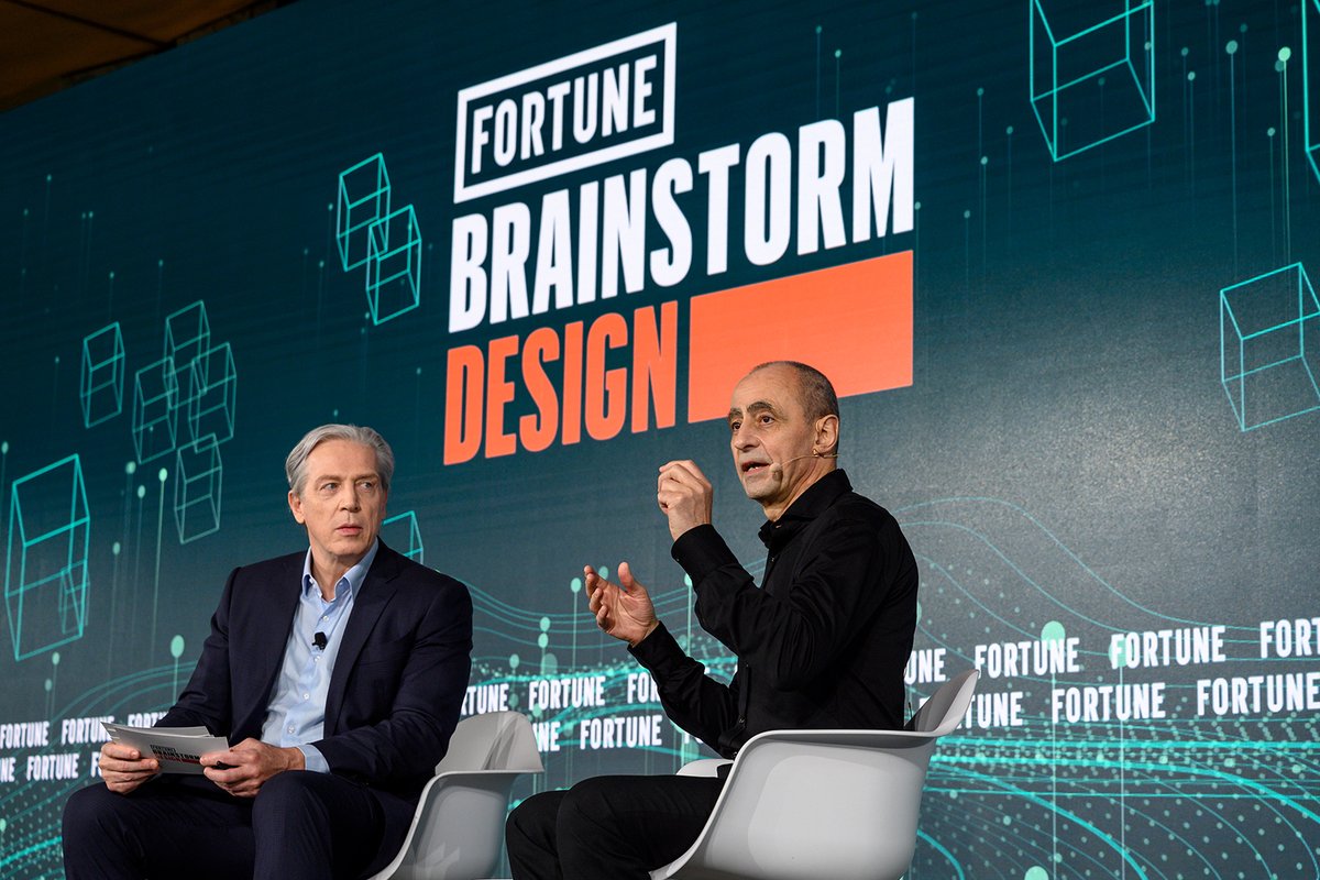 Aedas's tweet photo. #Aedas Founder and Global Principal Designer Keith Griffiths and Associate Director Jiannan Liu attended the FORTUNE Brainstorm Design Macau 2023, delivering an demonstration of #sketching and generation of #renderings through the #AI tool #XKool. #FortuneDesign @BstormDesign https://t.co/t6J13vJLDr