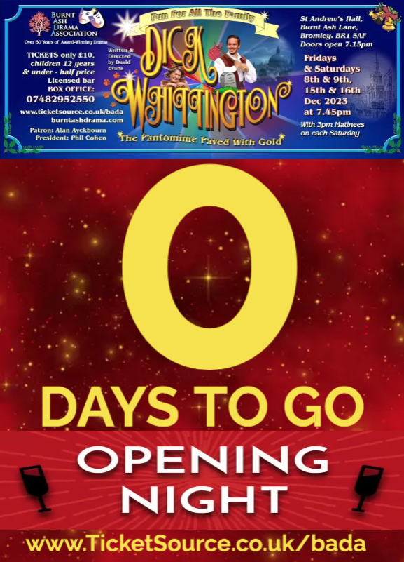 drama_ash's tweet photo. OPENING NIGHT of Dick Whittington Tonight! Get your tickets (£10 or £5) from https://t.co/bUvS6CVHqD or 07482 952 550

#BADAWhittington https://t.co/9eLvznPx4b