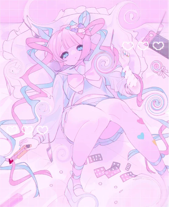 #今年も残りわずかなので今年一番伸びた絵を貼る  ( ⁎ᵕᴗᵕ⁎ )