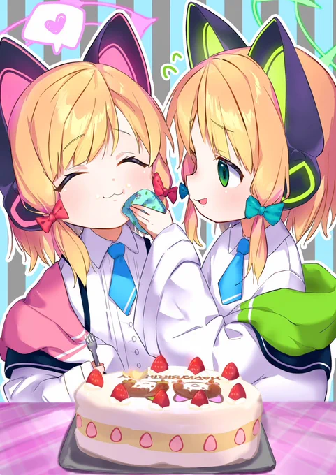 モモミド生誕祭!おめでとう〜   #才羽モモイ #才羽ミドリ #ブルーアーカイブ #블루아카이브