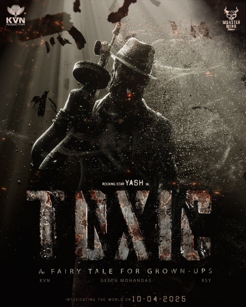 VTVFilmz's tweet photo. Chaos is a Man and you want him Bad! 🔥
He is Very TOXIC.. 🖤
INTOXICATING THE WORLD ON 10-04-25 🌋

#TOXIC #ToxicTheMovie
#Yash19 #Yash #Yash19Loading #YashBOSS #GeethuMohandas #SaiPallavi #MrunalThakur #ShraddhaKapoor  #Yash19TitleAnnouncement #Yash19Title #KVNProduction https://t.co/oigkJUY82R