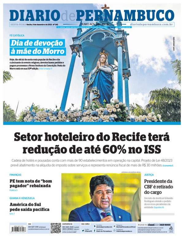 Veja a capa do Diario de Pernambuco desta sexta-feira, 08 de dezembro de 2023.

Assine a versão digital do Diario em assineodiario.com.br

#Recife #PE #Pernambuco #DP