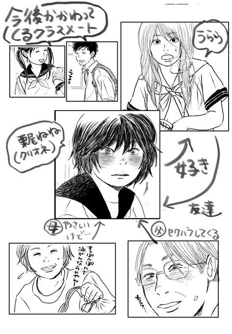 「クリオネの告白」新章は
12月11日(月)から始まります。

登場人物復習🧃 