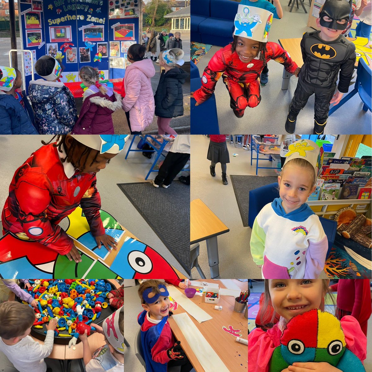 Allenton_FS's tweet photo. Today we have been #RememberingMrFordham by dressing up as our school Learning Superheroes, completing a memory walk, and fundraising for our Courtyard Legacy project. Lovely hats Pearls ✨@AllentonPrimary https://t.co/pXdCqDRPBo
