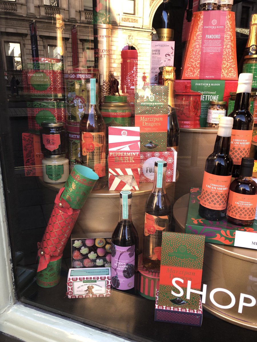 ShepcoteYorks's tweet photo. Tasting day ⁦⁦@Fortnums⁩  Pleased to see our Marzipan in the window displays. ⁦@Fortnums⁩ looking festive and busy as ever. https://t.co/E9bCiU3prT