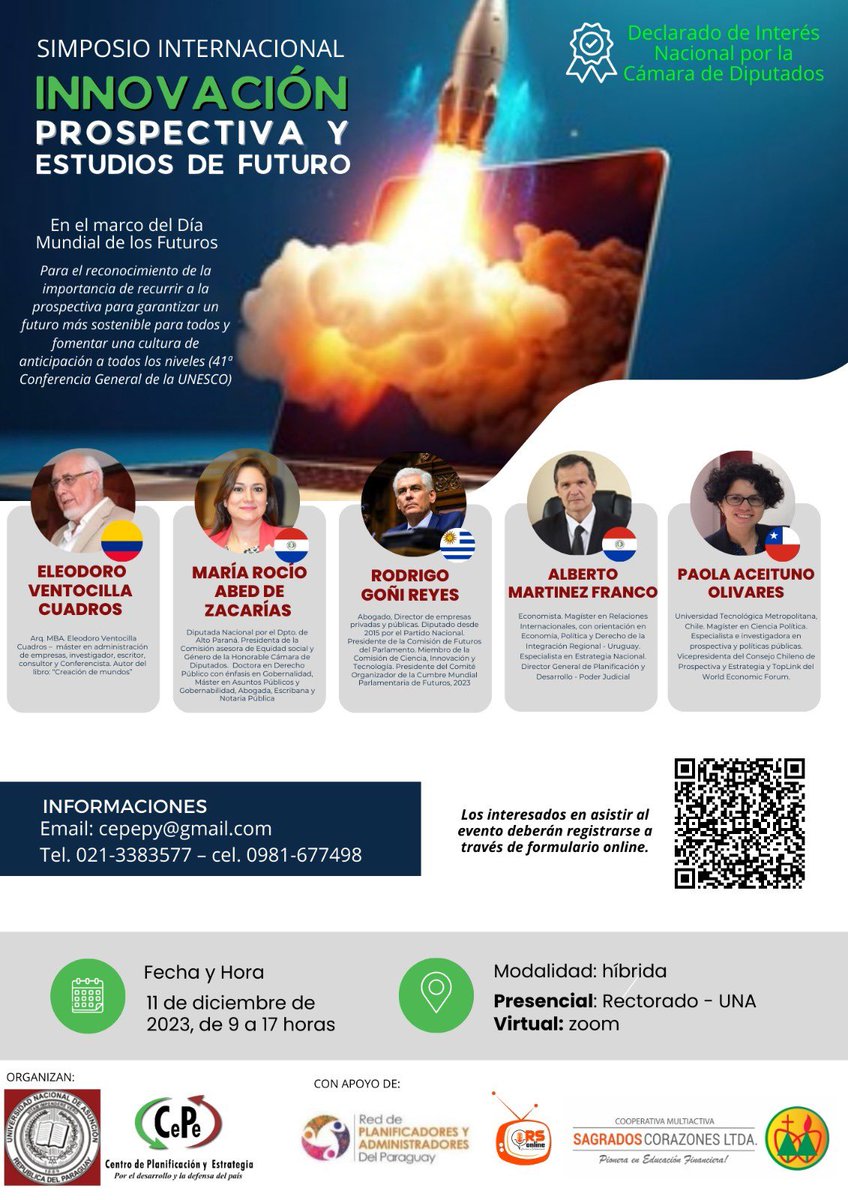 Innovación Prospectiva y Estudios de Futuro, Universidad Asunción, Paraguay y Centro de Planificación y Estrategia. Por una cultura nacional prospectiva.