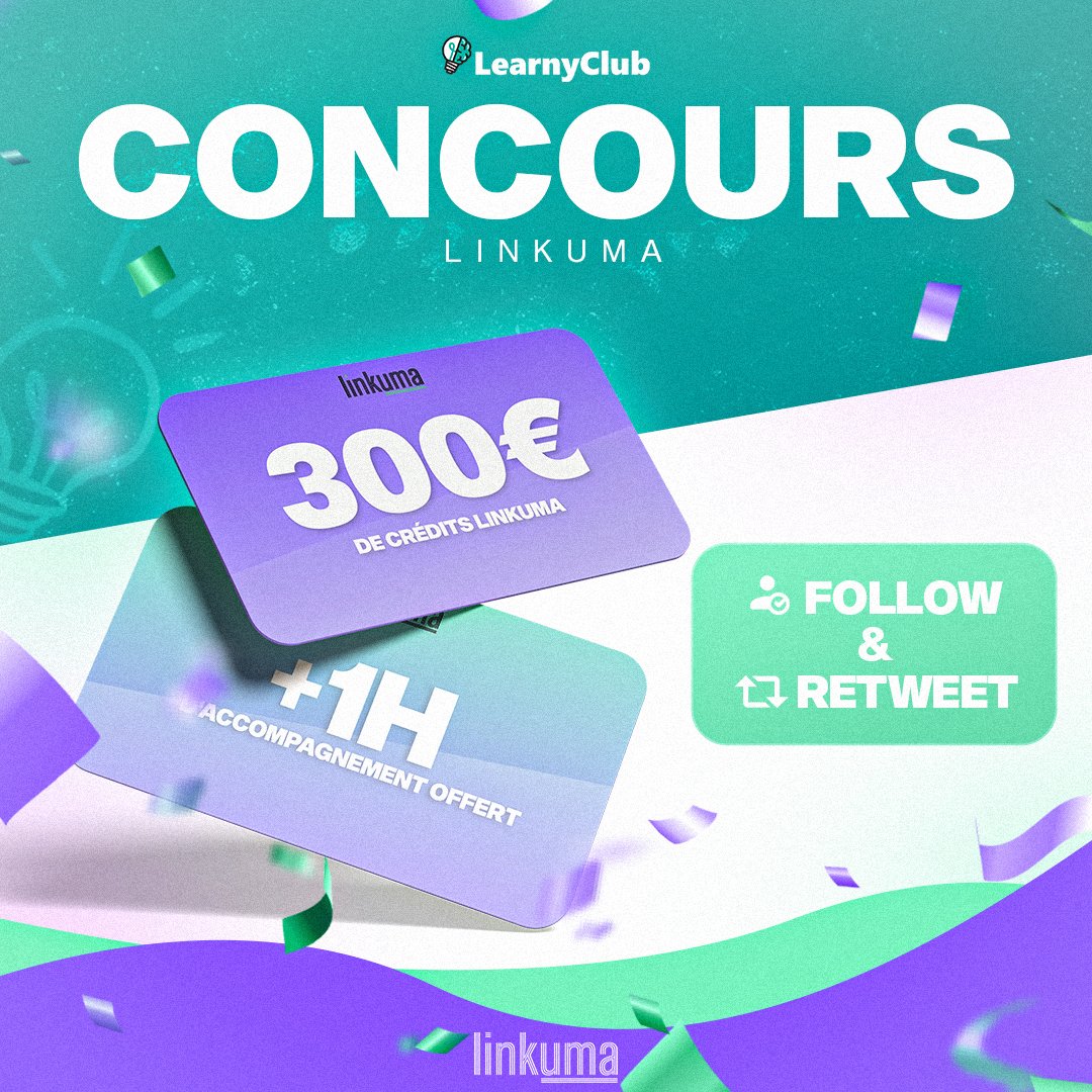 WoodsDolls's tweet image. 🎅 CONCOURS #SEO 🎅

300€ de crédits sur Linkuma 🔥🔥🔥

+ 1h d'accompagnement offert

Pour participer :

➡️ Commente : SEO
🔄 Follow @Linkuma_off + @Learnyclub

TAS dans 48h 🍀⌛