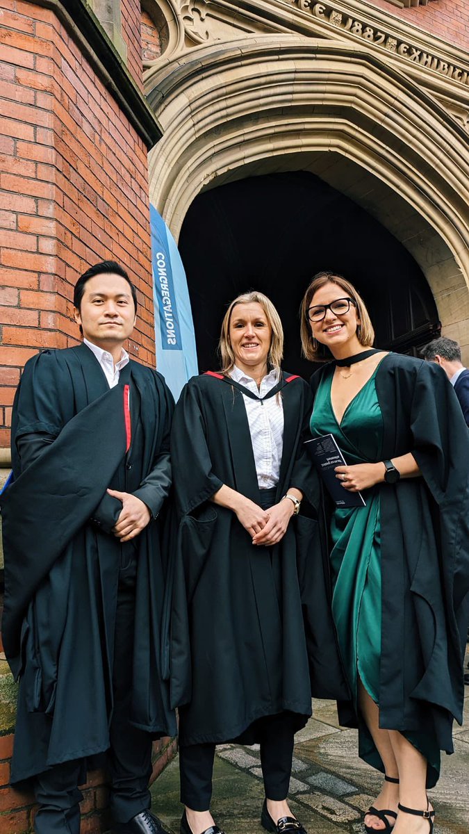 Very proud of our team members graduating with an MSc in Research from @UniofNewcastle well done Sean, Nadia and Nat 🎓 have a fantastic day celebrating this fabulous achievement. Your team are super proud of you all 🎓👏🎉🥳 @STSFTrust @colospeedstudy