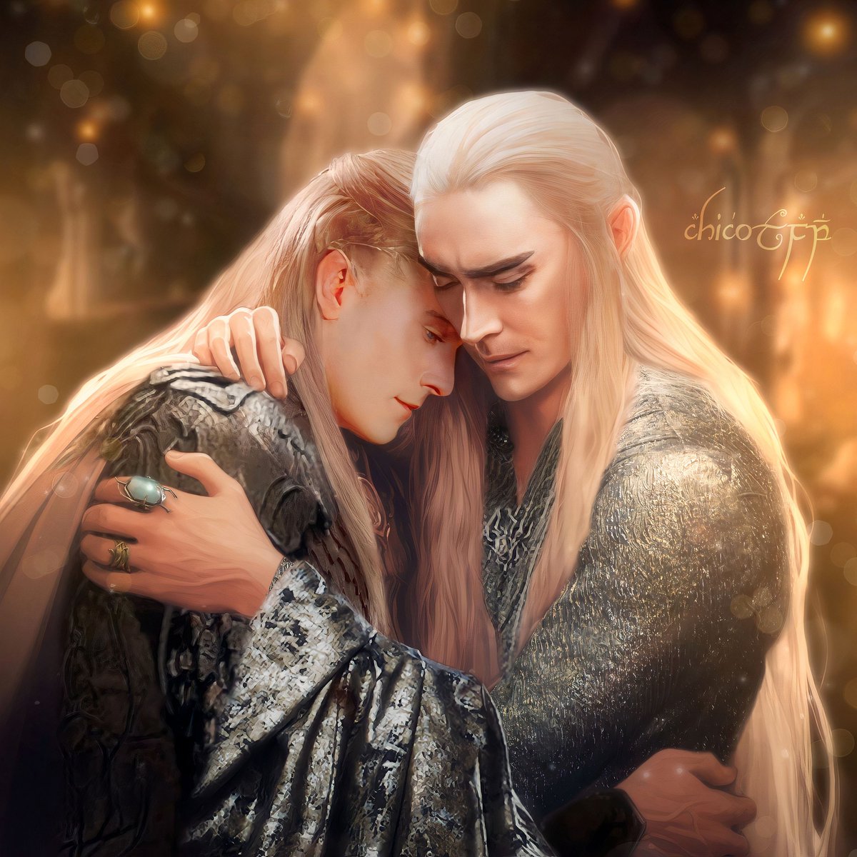 vikont_chicot's tweet photo. Father and son. 
#thranduil #legolas #thehobbit #LOTR https://t.co/jjX1LbP3Dt