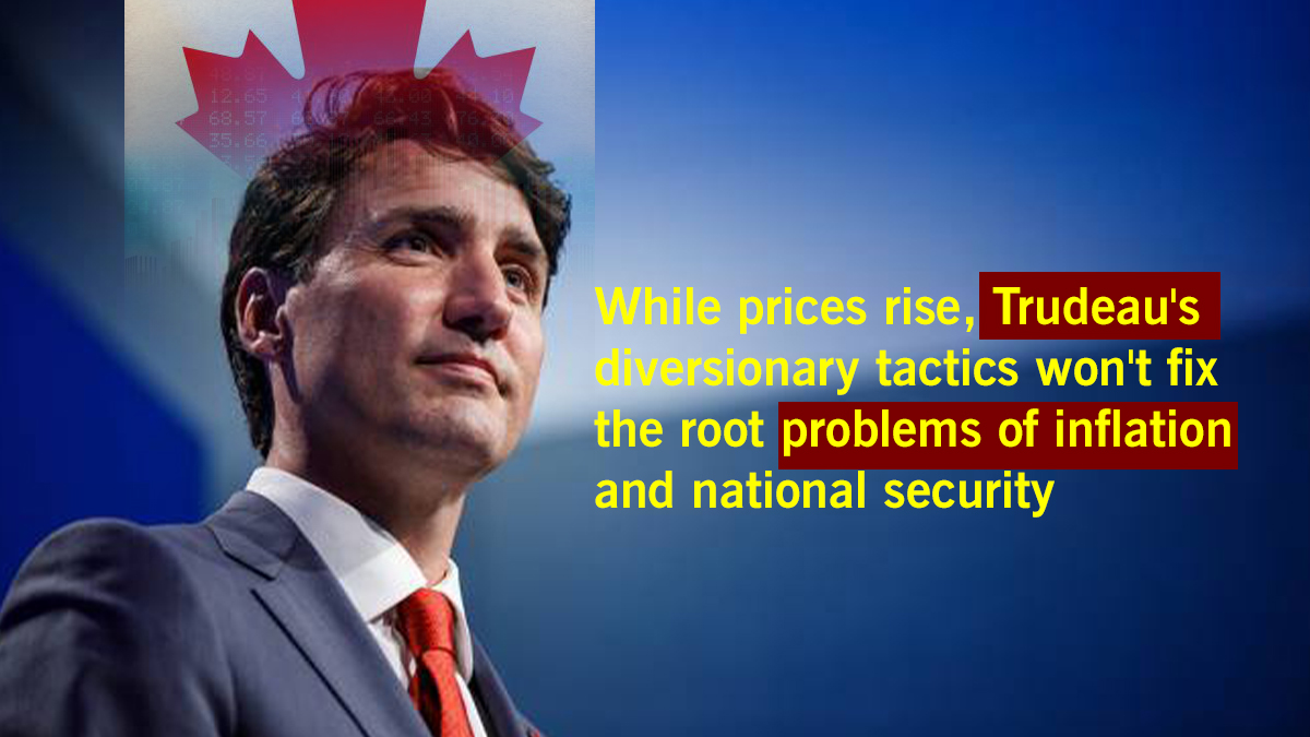 Creating diversions won't erase the economic hardships. Rising inflation demands a serious response, not misleading narratives on national security.
#TrudeauCorruption 
#TrudeauStepDown