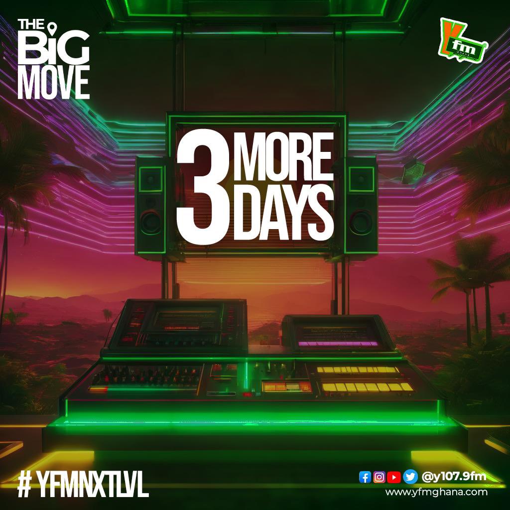 KojoManuel's tweet image. Wait on it.

0️⃣3️⃣ DAYS TO GO 🎉

#YFMNXTLVL
#TheBigMove