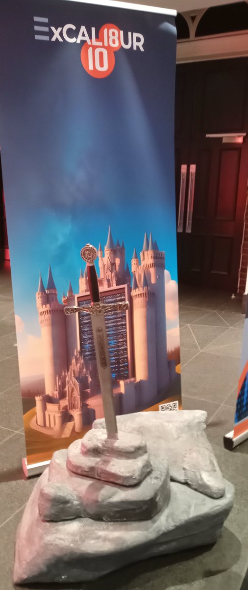 Last chance this afternoon at #CIUK2023 to recreate Arthurian legend and see if you can free the #ExCALIBUR sword from the stone on our booth.