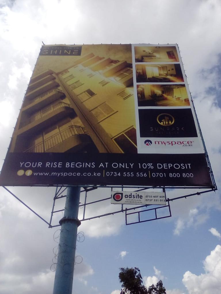 BrianOnganda2's tweet photo. Wadau! How are people affording new houses in these tough economic times? Well
@Myspace_Kenya
has ensured that
#ItsYourTimetoShine and a good time to
invest in Shining amid the challenges.
Buy an apartment from Sun Park
residences Agent Contacts;●  Ann Myspace  +254 700 011008 https://t.co/OEif4pezxg