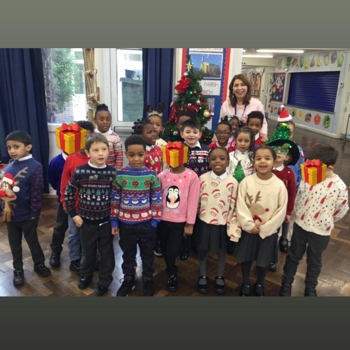 olsgschool's tweet photo. Class Gratitude Enjoying Christmas Jumper Day #ChristmasJumperDay2023 #SaveTheChildrenChristmasJumperDay2023 https://t.co/RcZRBhG2gJ