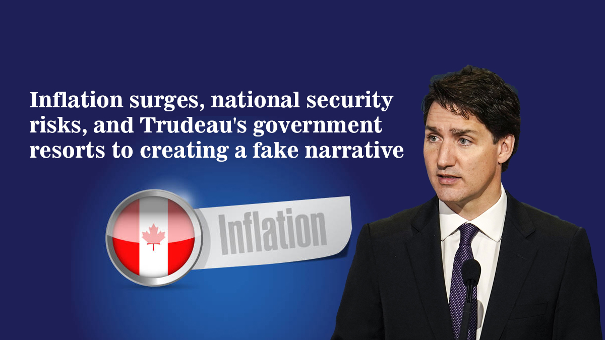 Trudeau's diversion tactics won't erase the economic challenges. Rising inflation demands a serious response, not misleading narratives on national security.
#TrudeauStepDown 
#TrudeauLibsDestroyingCanada