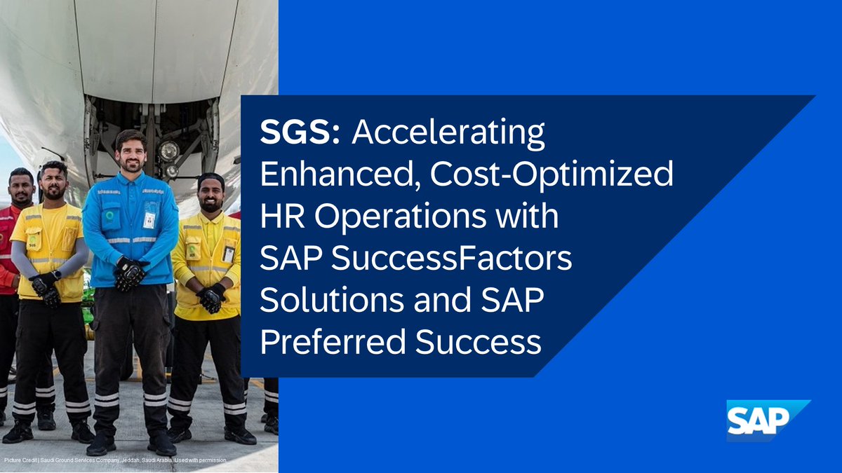 Ame__syed's tweet image. Read the full success story to find out how Saudi Ground Services Company (SGS) leveraged expert guidance from #SAPPreferredSuccess to deploy a fully integrated, everywhere-connected ecosystem that supports employees where and how they work. 

Read more: imsap.co/6017RKW81