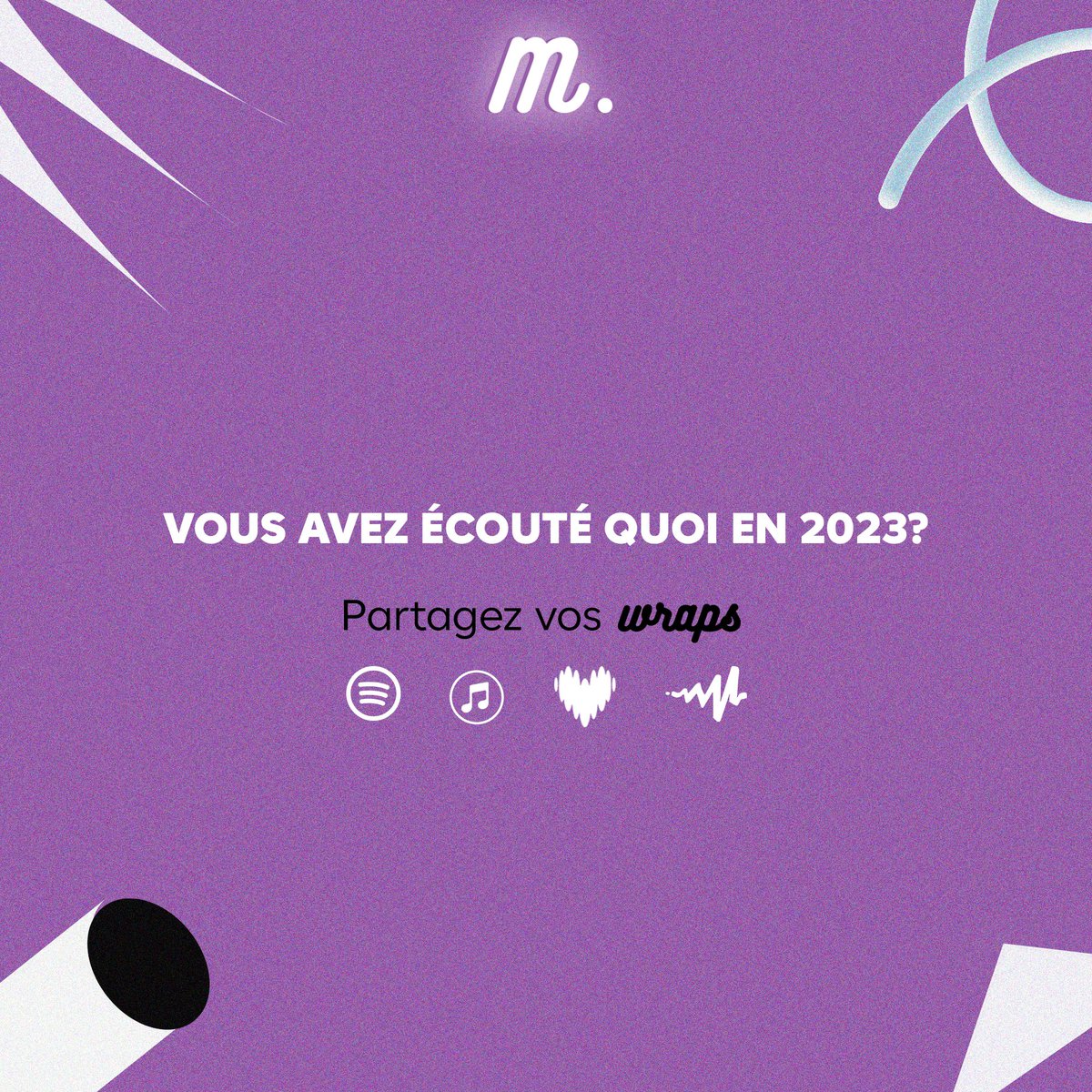Mooda_CM's tweet photo. C’est la fin de l’année, on fait le bilan. Balancez vos wraps en commentaire et en dm. Go ! 😁🔊
————————————
It’s the end of the year, let’s take stock. Share your wrap in the comments and DMs. Go !
#MoodAWrapCollect https://t.co/fKblzUgFfm
