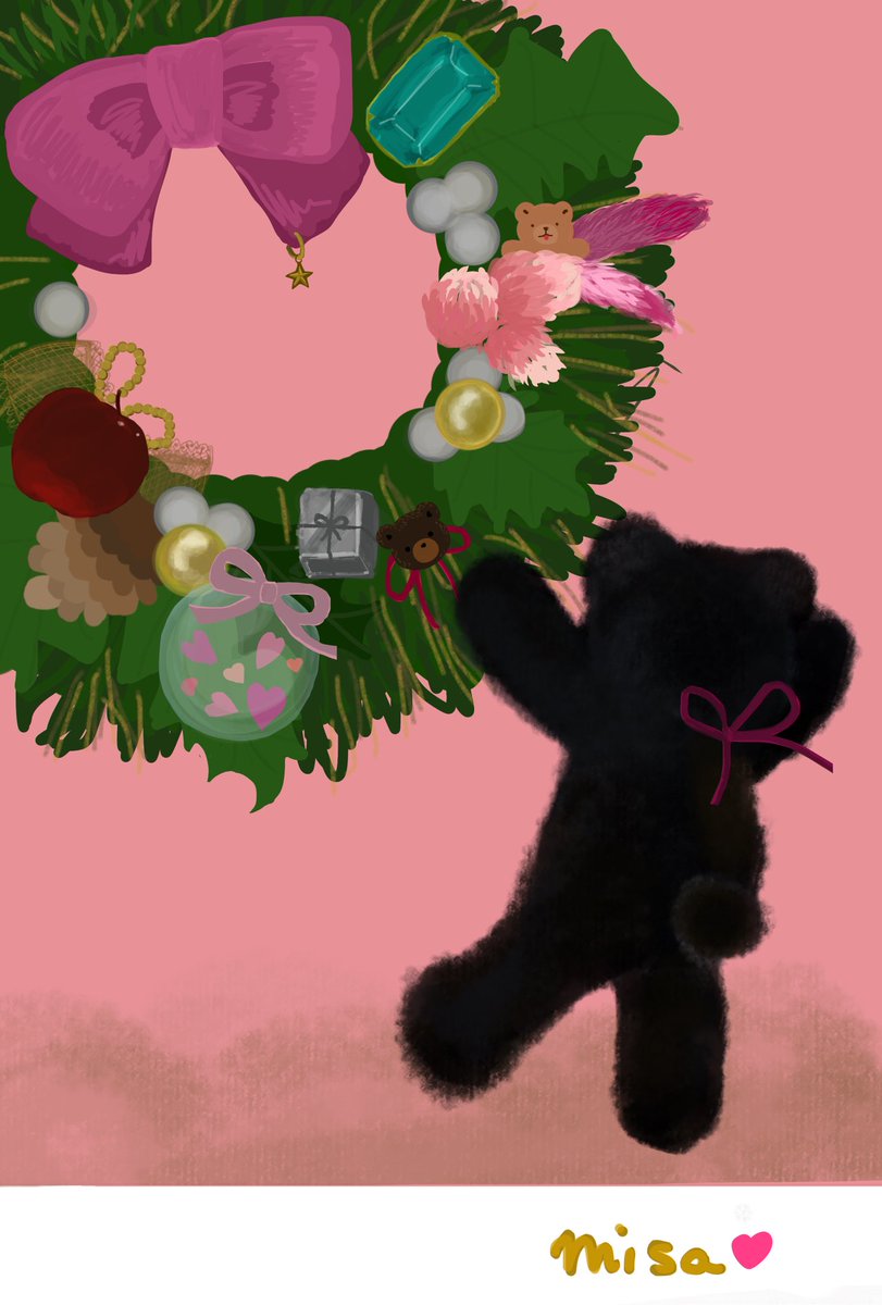 ms013m's tweet photo. 去年の12月は
アプリで描いてましたね🧸♥️

#くま #テディベア #クリスマス
#イラスト #ゆるイラスト #絵 https://t.co/zDOQzrTWDz